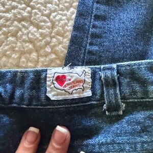 Vintage heartland jeans with stirrups size 8t
